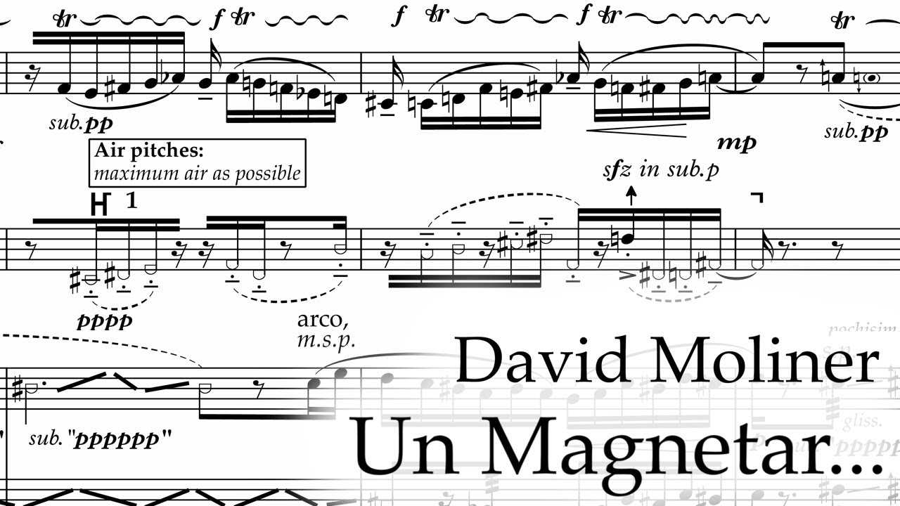 David Moliner - Un Magnetar..., for solo clarinet and ensemble (2022)