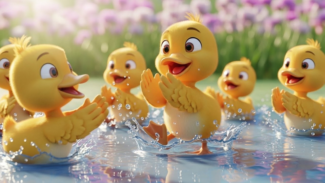 Танцующие утята в луже 🦆💦🎵 | Мультфильм для детей и весёлые приключения