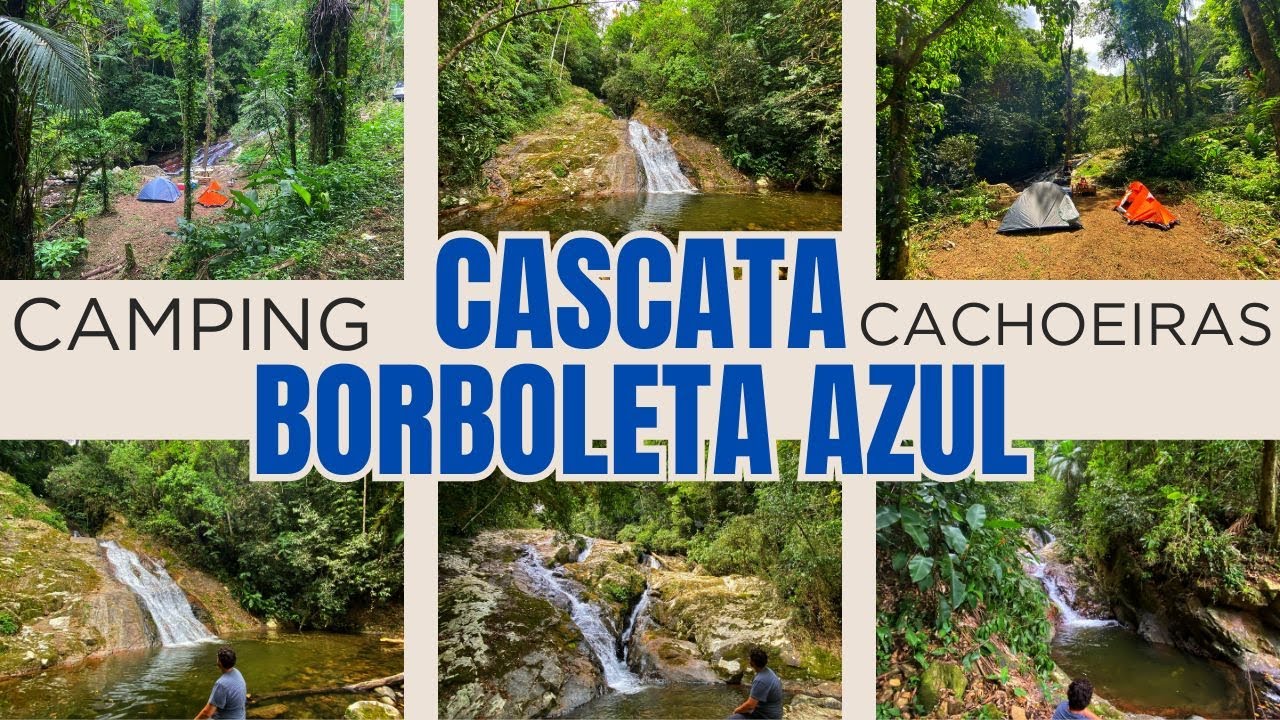 PASSEI O ANO NOVO ACAMPADO NA FRENTE DE UMA CACHOEIRA NO CAMPING CASCATA BORBOLETA AZUL - ASCURRA SC