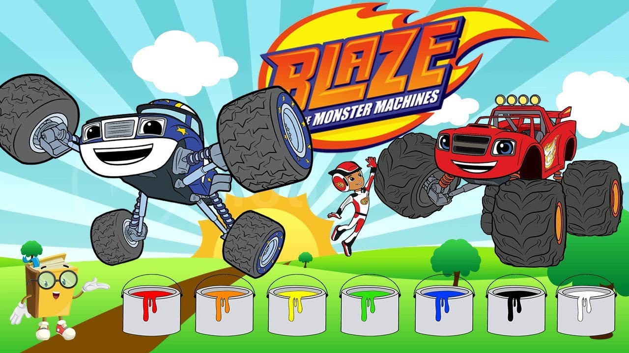 Blaze 2018 - Learn the colors with Darington #blaze #learncolorswithcrusher #crusheranimation #color