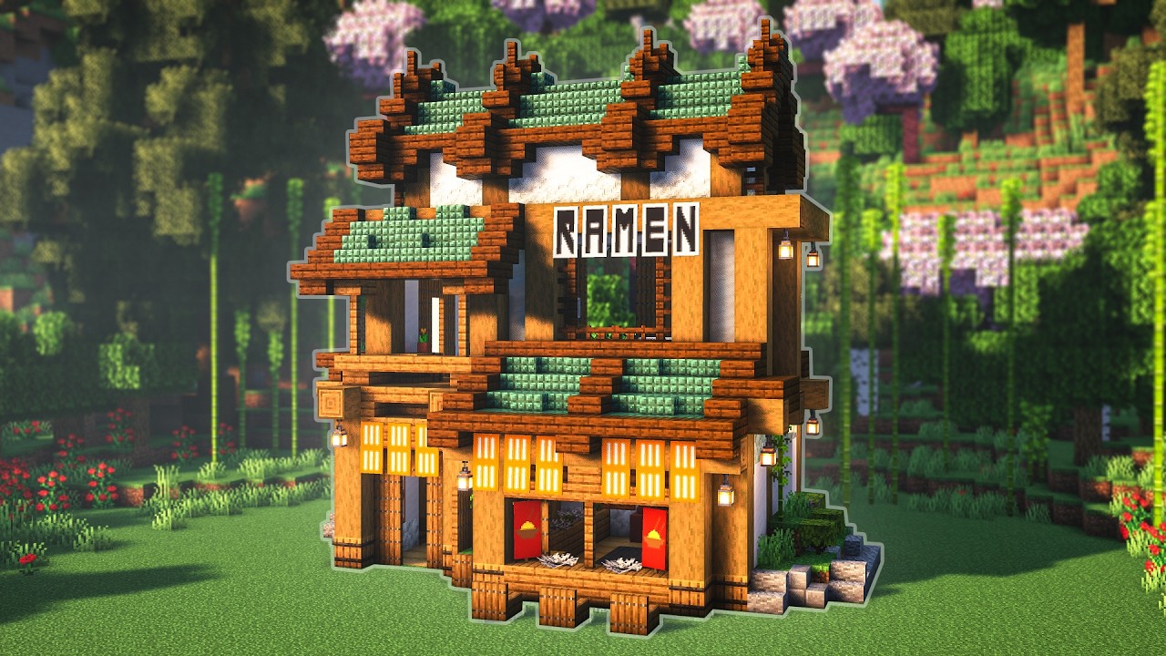 Minecraft | How To Build a Japanese Restaurant