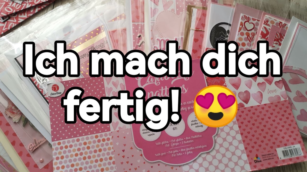 Craft Update Valentinstag I 20 Karten aus einem Actionblock I Papier verbrauchen