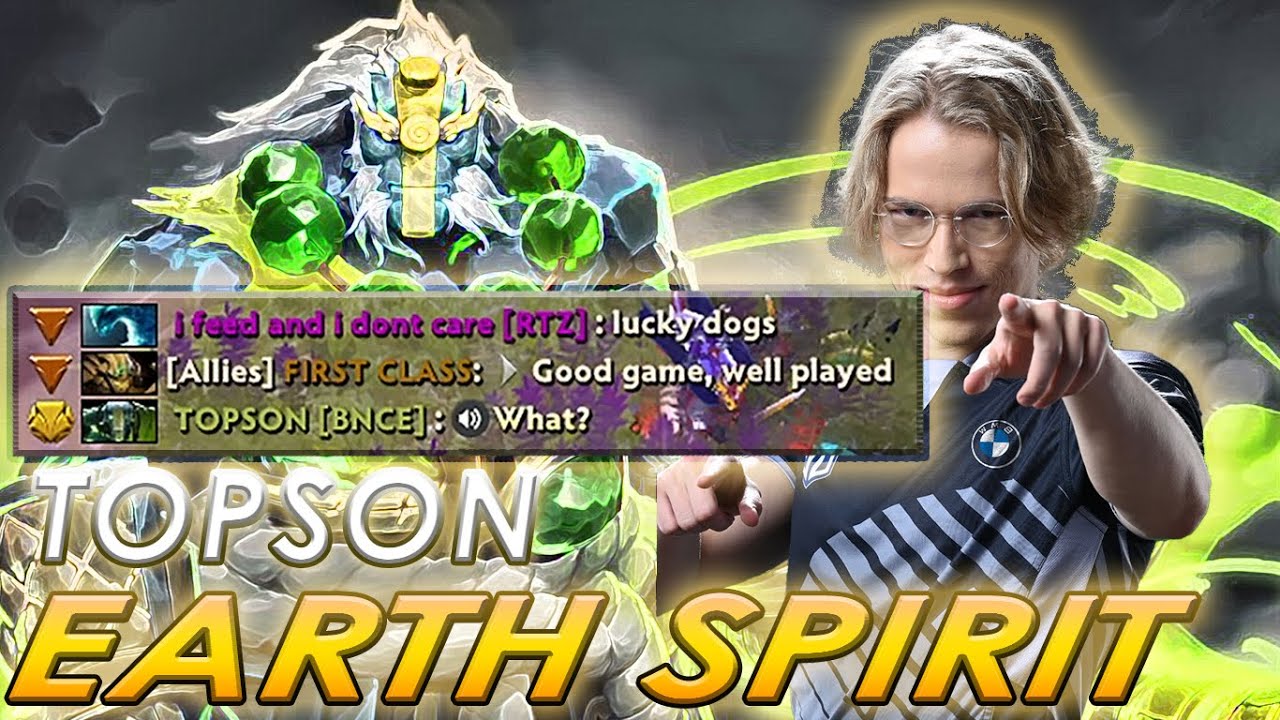 MID EARTH SPIRIT BY YOURS TRULLY: TOPSON! FULL GAMEPLAY. Dota 2 PRo Gameplay Highlights