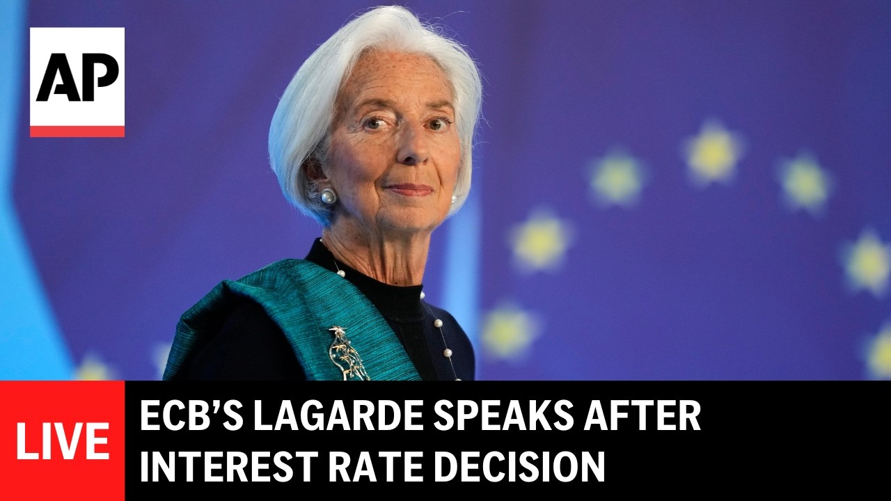 LIVE: ECB&rsquo;s Lagarde speaks after interest rate decision