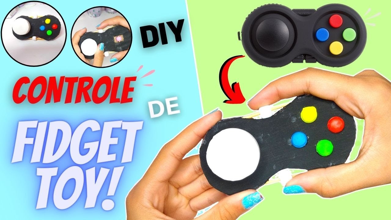 COMO FAZER CONTROLE DE FIDGET TOY CASEIRO | DIY FIDGET PAD | O MUNDO DE LARISSA🎮