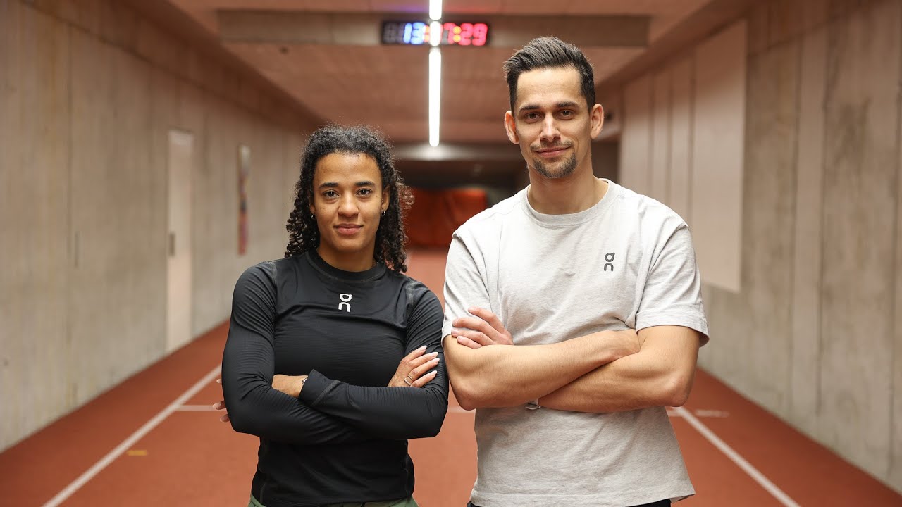 Ein Training mit Ditaji Kambundji