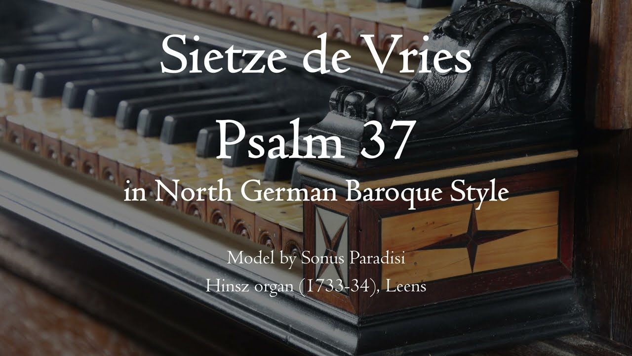 Sietze de Vries - Psalm 37 (in North German Baroque Style) - Hinsz organ, Leens, Hauptwerk