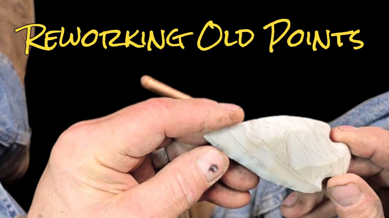 Reworking Points & Hanging Out With Rockn Pops Adventures #flintknapping