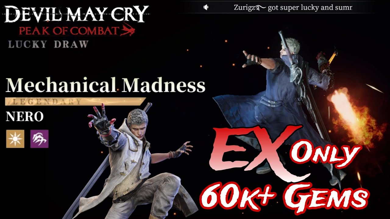 Summon Nero Mechanical Madness EX Rank - Devil May Cry Peak Of Combat