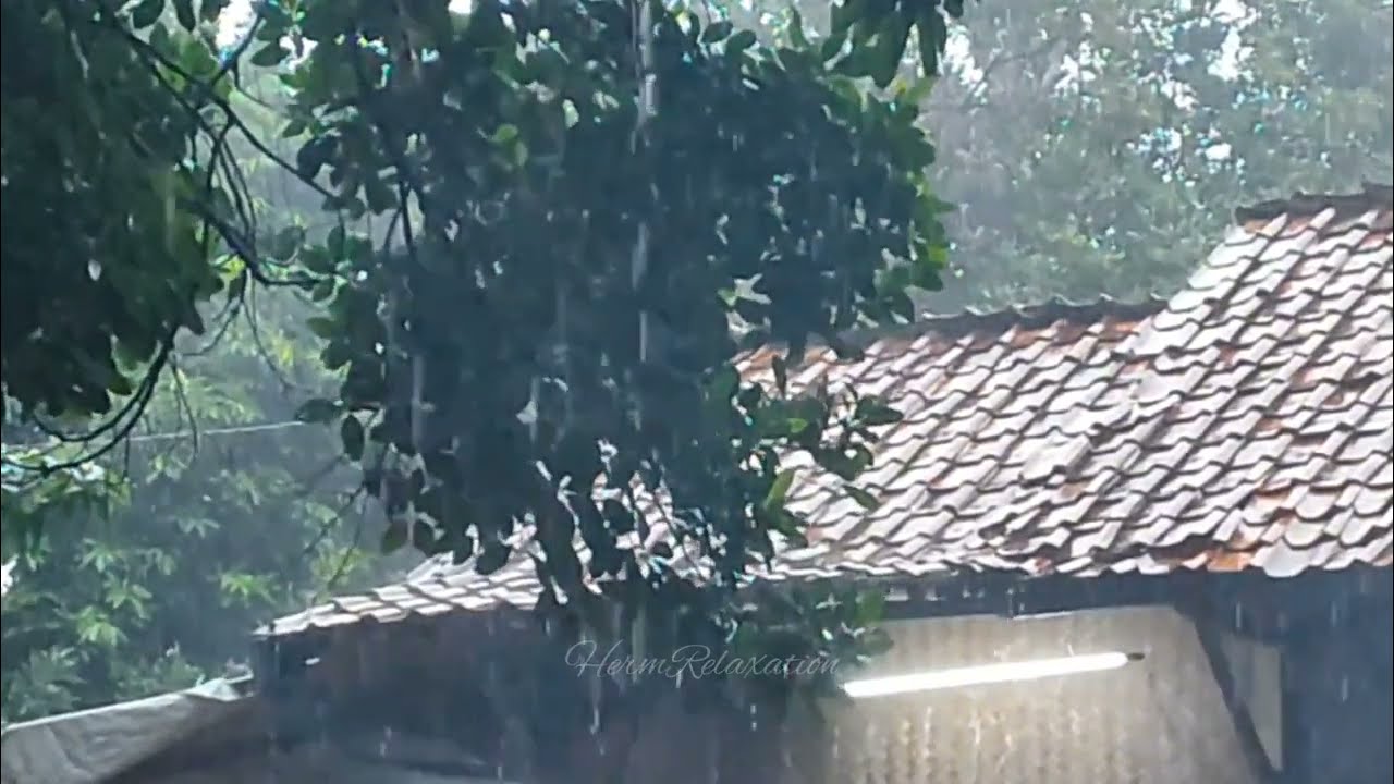 3 Hours of Calming Rain on a Countryside House | sound for sleep🌧😴🎧