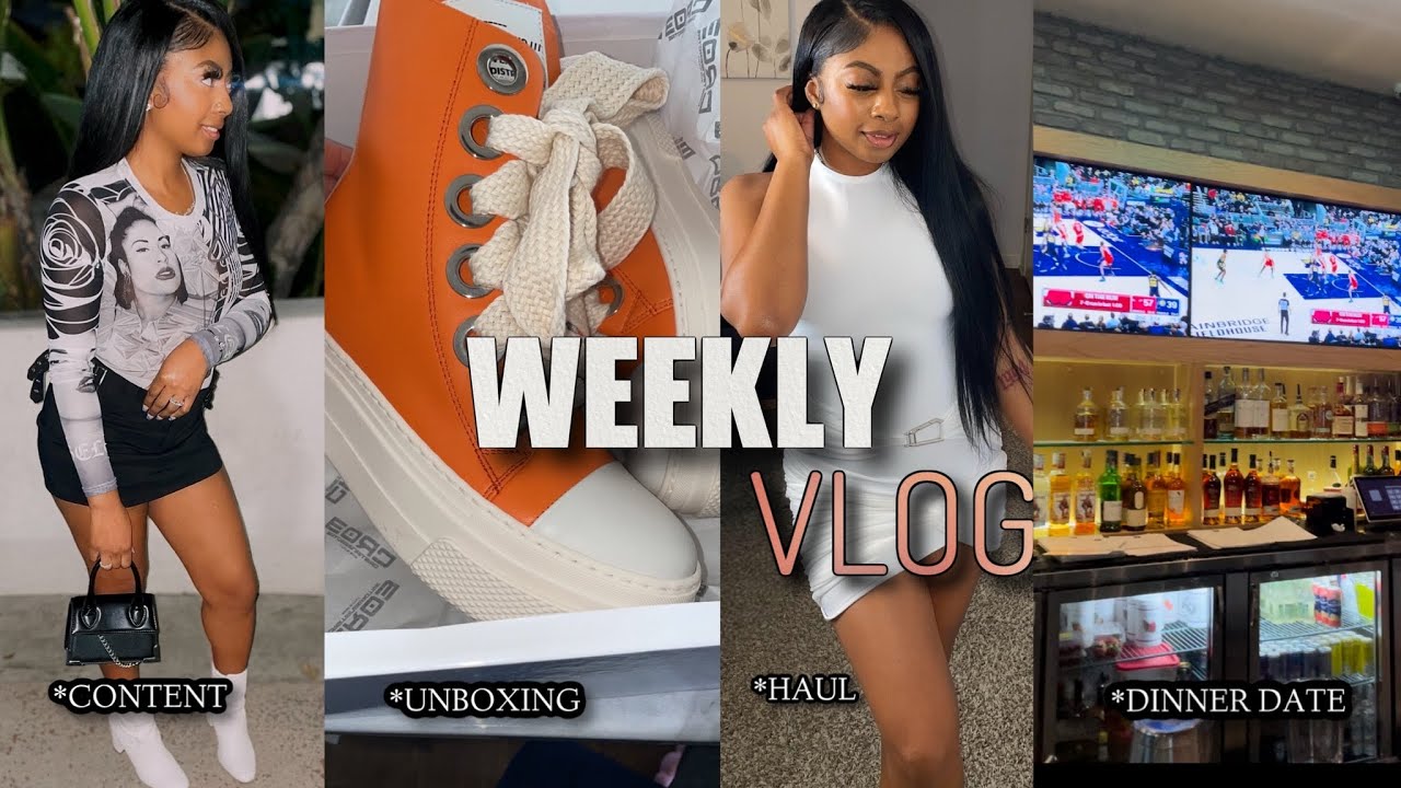 WEEKLY VLOG | decor shopping + I got followed + unboxing+ dinner dates Ft Bella Barnett
