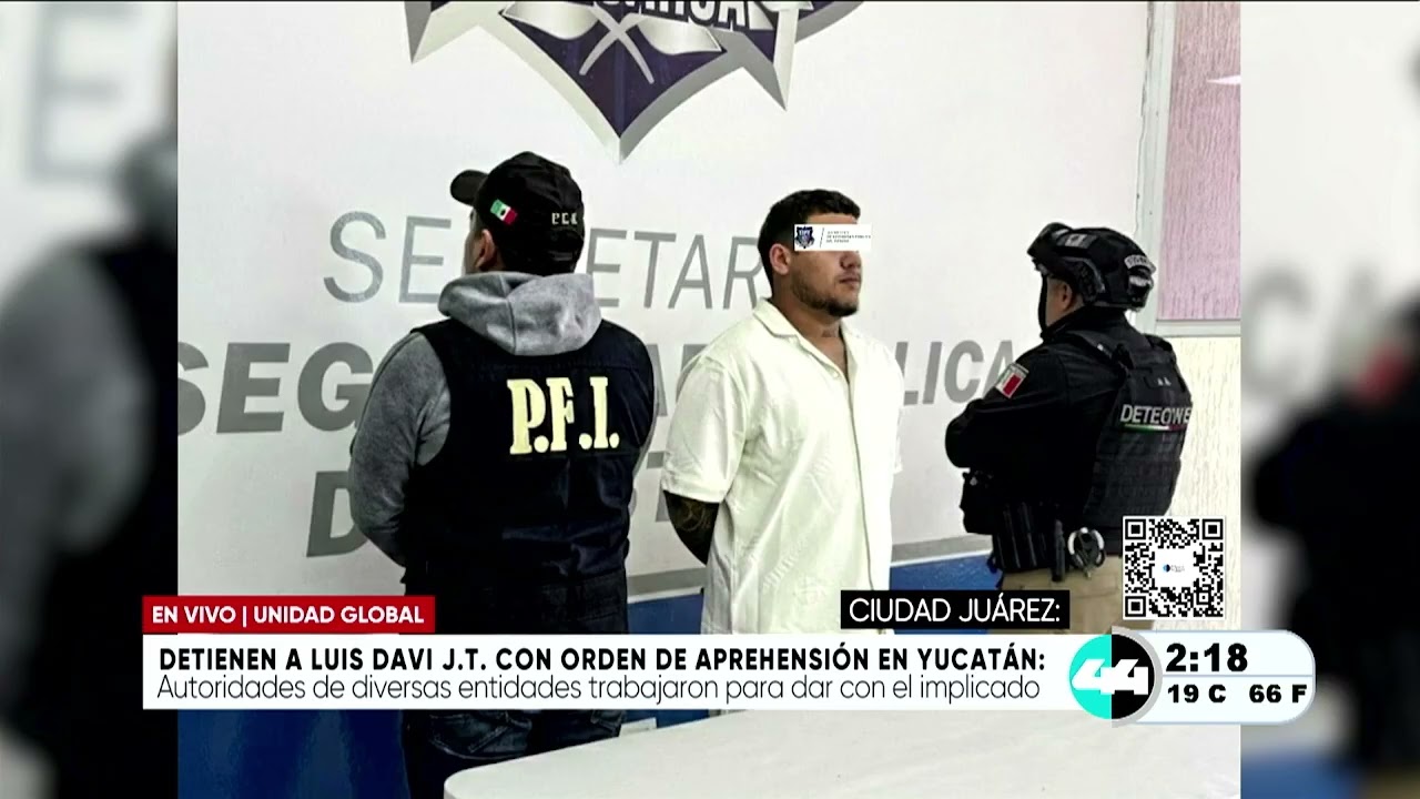 Detienen a Luis David J  T  con orden de aprehensión en Yucatan