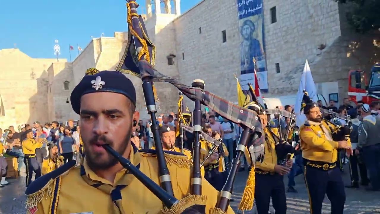 فيديو مشترك سلزيان ومرشدات مار يوسف بيت لحم 16 ايلول 2022 رقم 2 تصوير كريستيان لاند سينت جوني فيديو