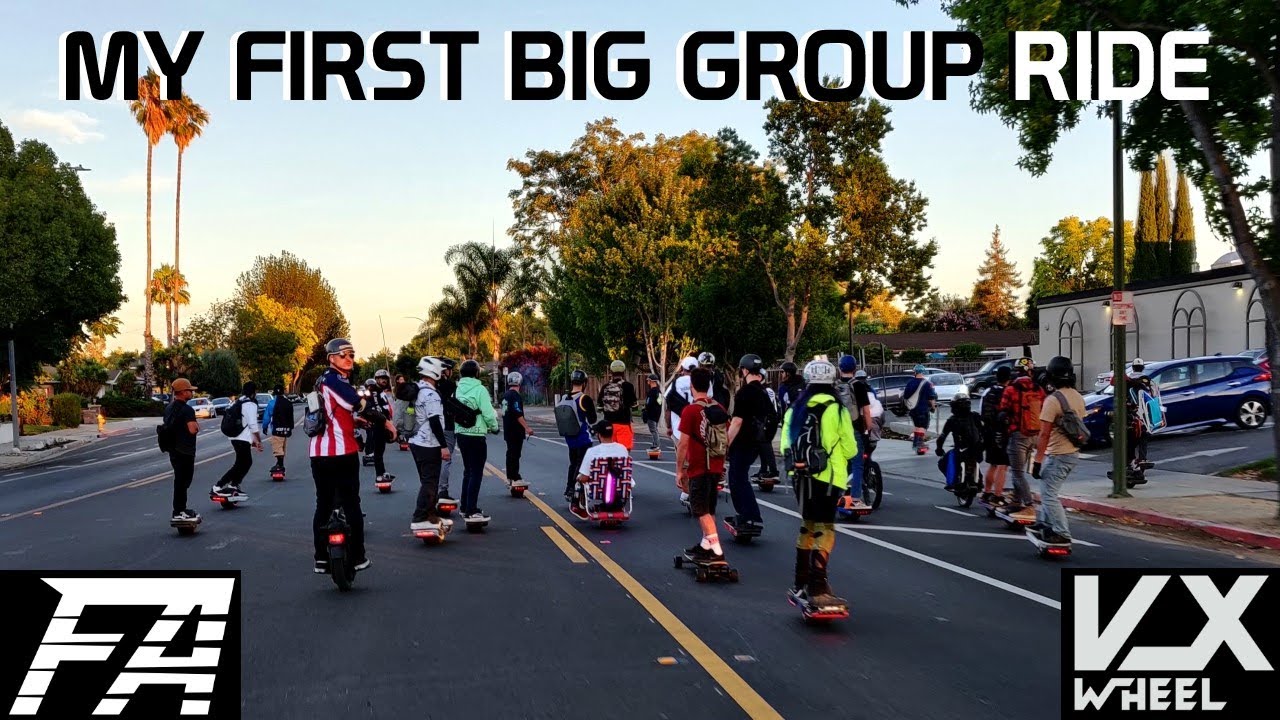 I Joined A Massive Group Ride! - Float Addicts - San Jose - VXwheel Floatwheel