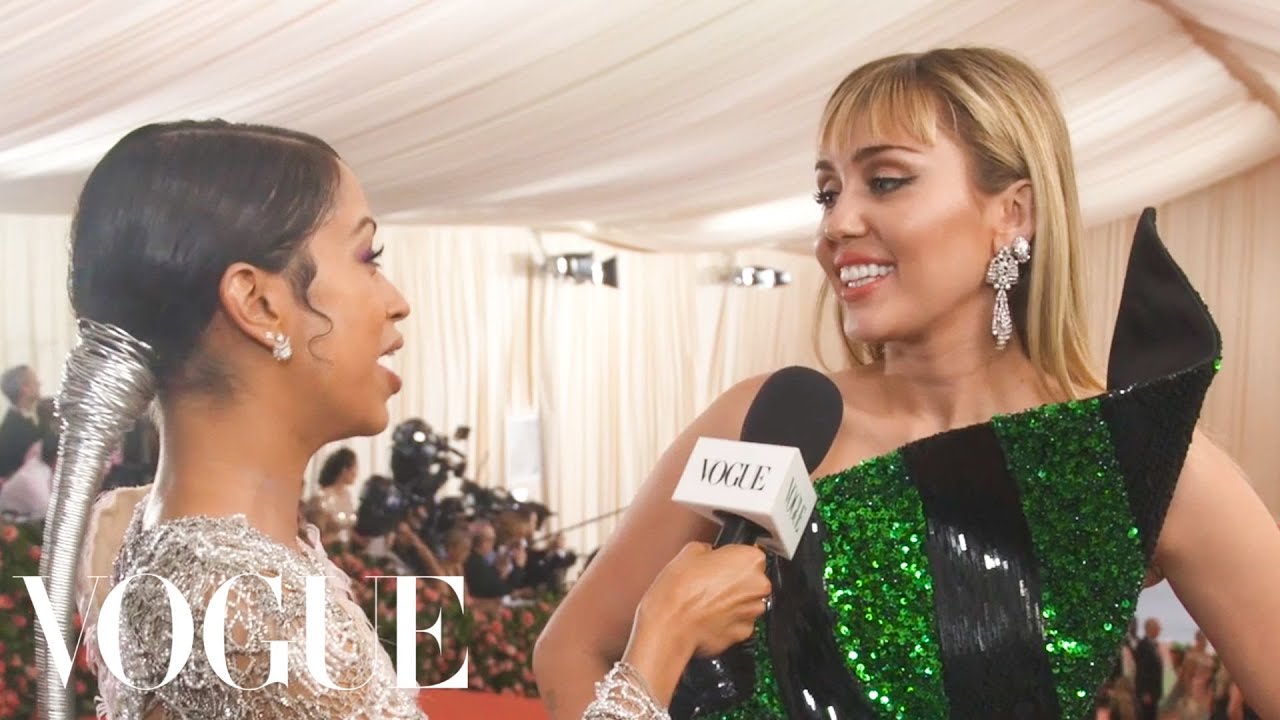 Miley Cyrus on Taking Liam Hemsworth to His First Met Gala | Met Gala 2019 With Liza Koshy | Vogue