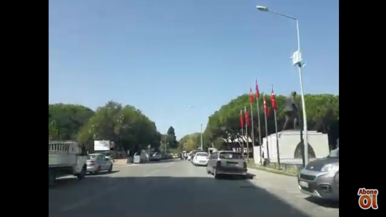 Saruhanlı şehir içi gezmek yol vlog görüntüsü