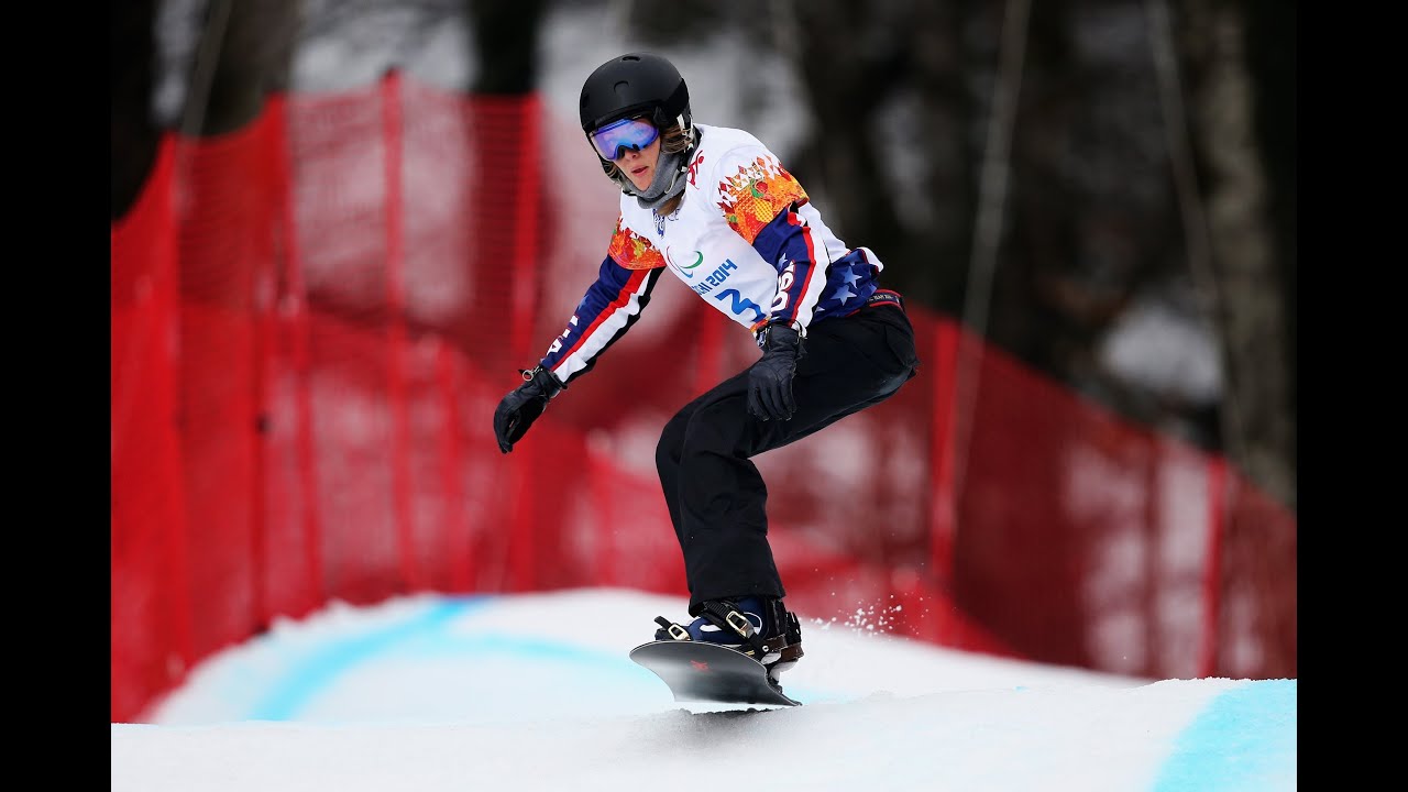 Amy Purdy  (1st run) | Women's para snowboard cross | Alpine Skiing | Sochi 2014 Paralympics