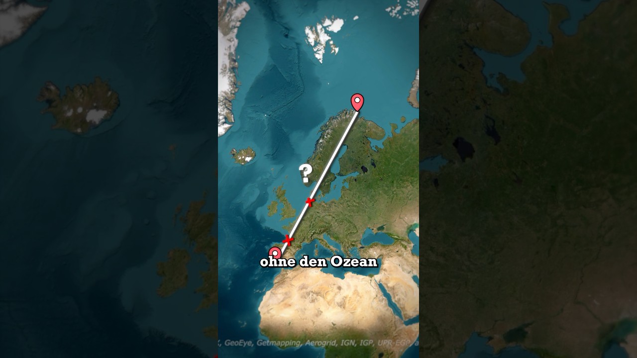 Was ist die l&auml;ngste exakt gerade Strecke? 🤔🌍