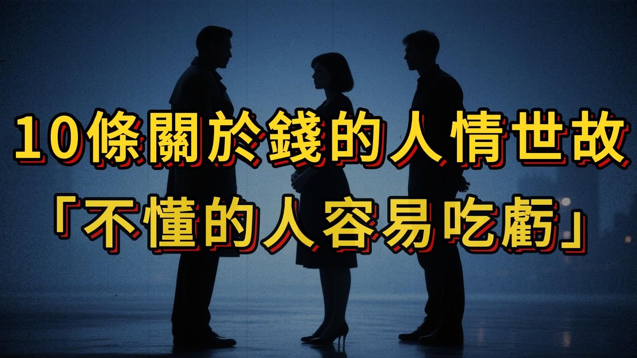 10條關於錢的人情世故，不懂的人容易吃虧