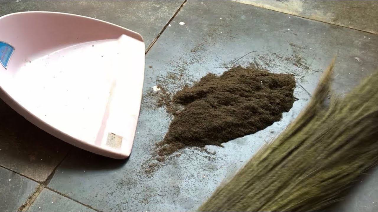 How To Clean Broom Dust Easily // Broom Cleaning // Eco Friendly Broom // Broom //DIY Cleaning