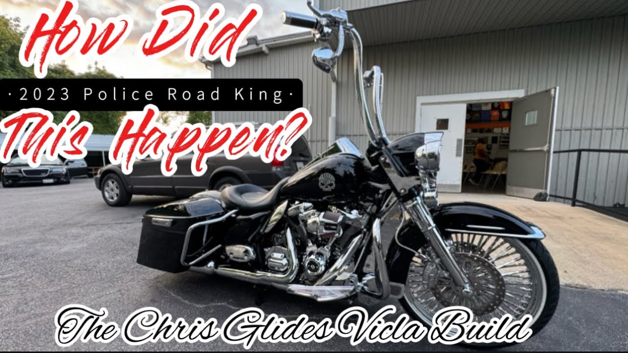 Harley-Davidson Road King Police Edition 2023 года, трансформированный в Cholo Style Vicla #harle...