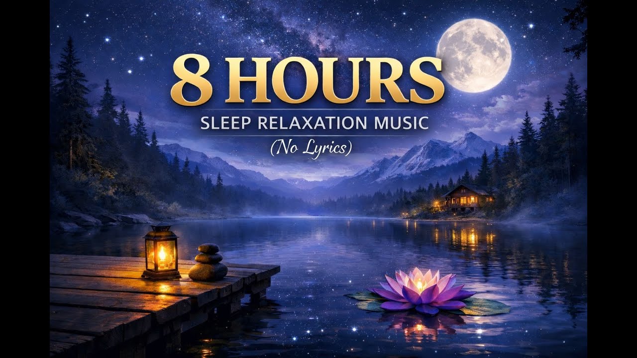 8 Hours Sleep Relaxation Music 🌙 No Lyrics | Deep Calm Music for Peaceful Sleep
