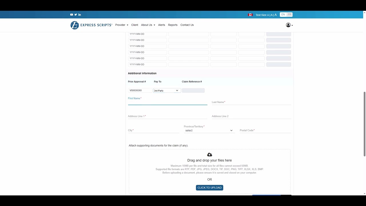 Vision Care Provider Claim Submission