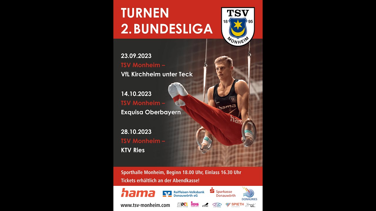 20231028  DTL 2. Bundesliga -Süd- Turnen Männer TSV Monheim - KTV Ries
