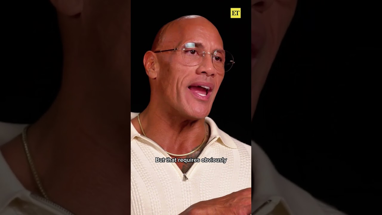 Dwayne Johnson Reacts to His Recent Slim Down #dwaynejohnson #thesmashingmachine #emilyblunt