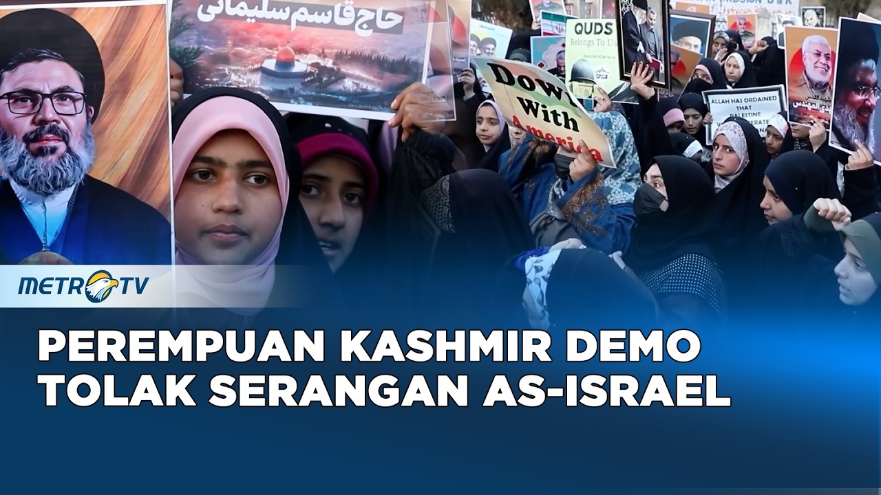 Perempuan Kashmir Tuntut Keamanan Iran, Kecam Serangan AS-Israel