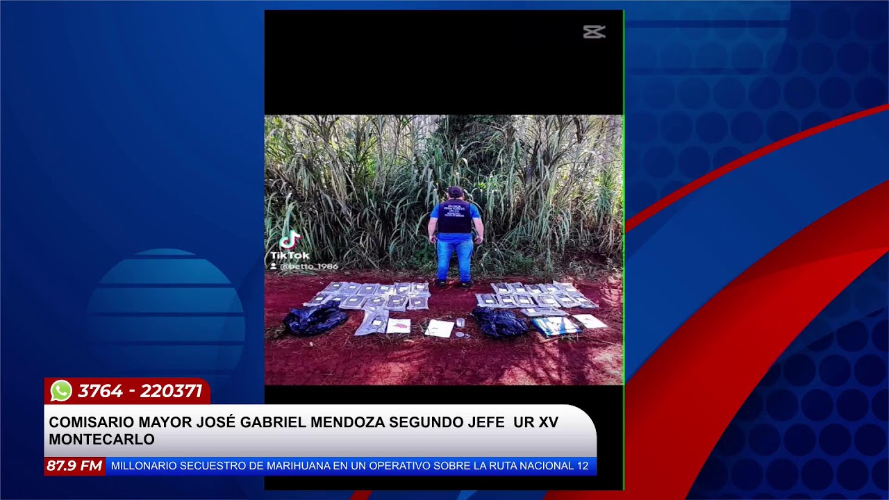 COMISARIO MAYOR JOSÉ GABRIEL MENDOZA SEGUNDO JEFE DE LA URXV MONTECARLO