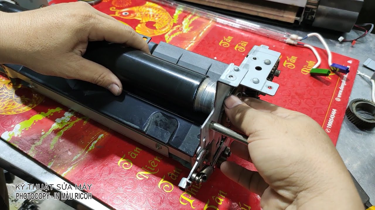 Cách Thay Rulo Sấy Ricoh 2060/2075 Mp 5500/6500/7500