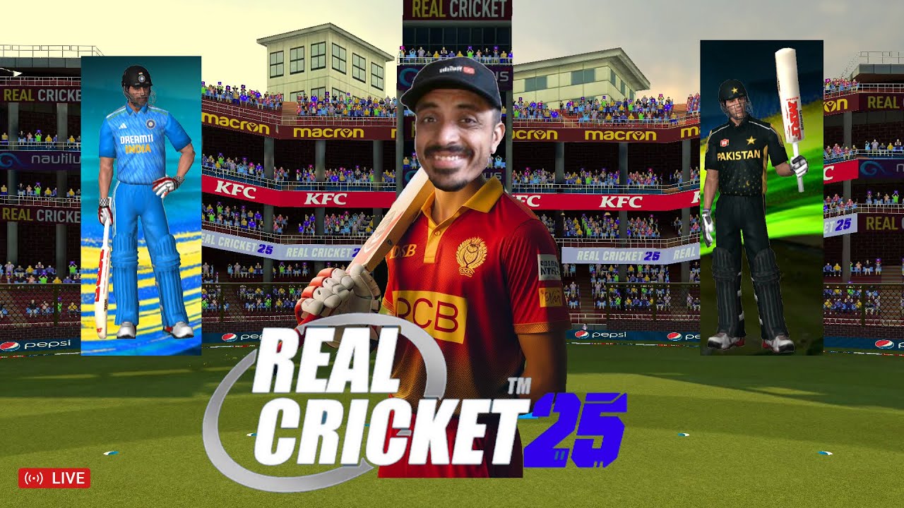 Dream Match : INDIA 2024 vs Pakistan All time best Real Cricket 25 MOD of Realcricket 20 Live Stream