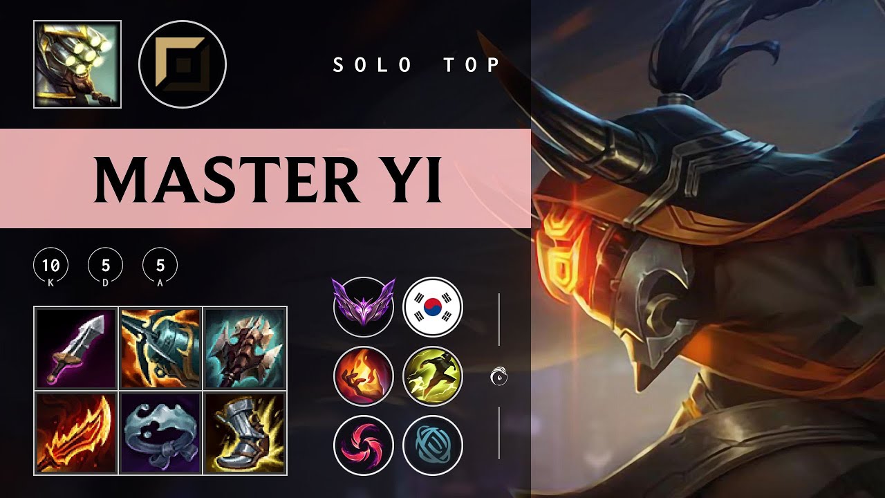 Master Yi Top vs Jayce - KR Master Patch 25.24
