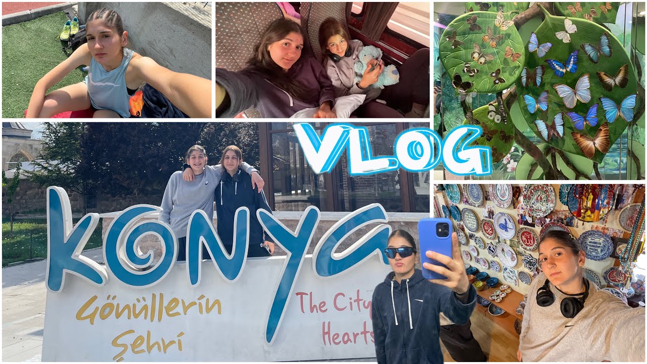 KONYA VLOG | Milattan kalma Konya okul yarışı vlog 🕌 #1