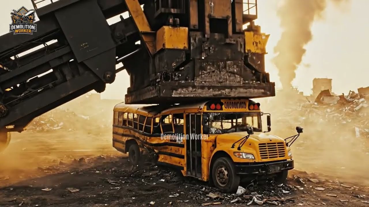 Demolition Worker Crushing Old Cars With Mega Machines 🏗️