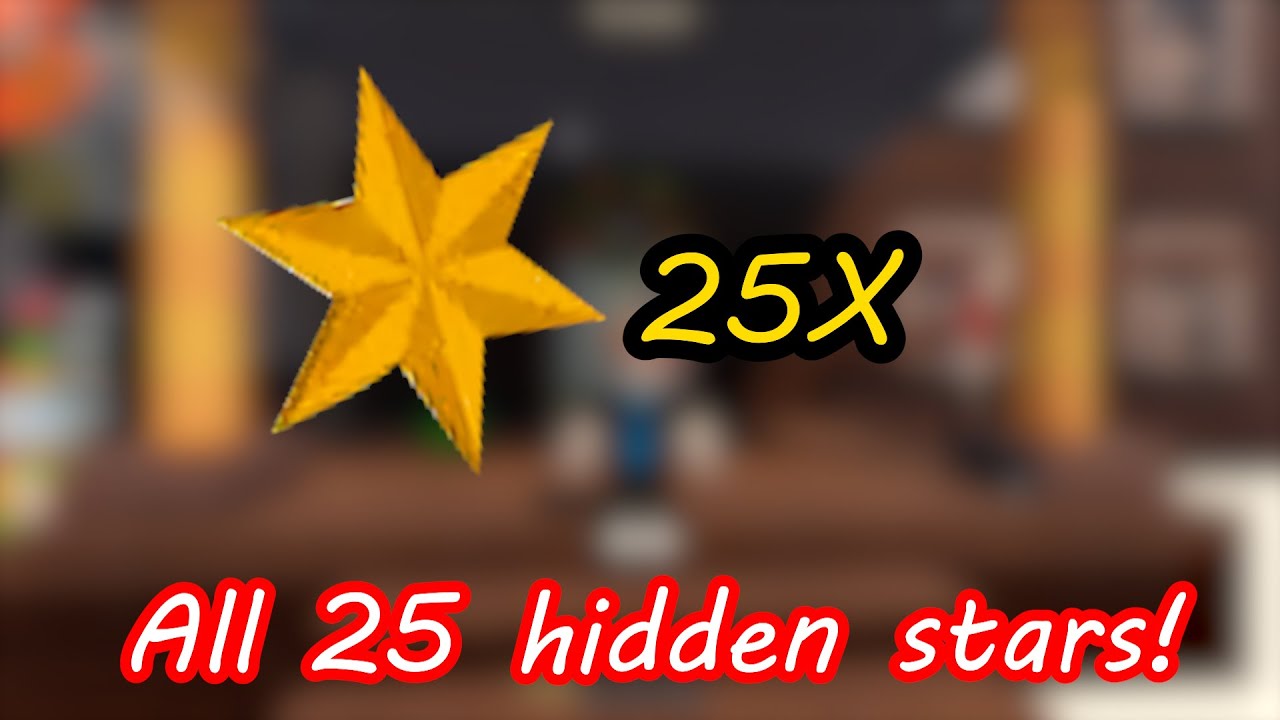 All hidden 25 Stars in Protect The House From Monsters! - Roblox Showcase
