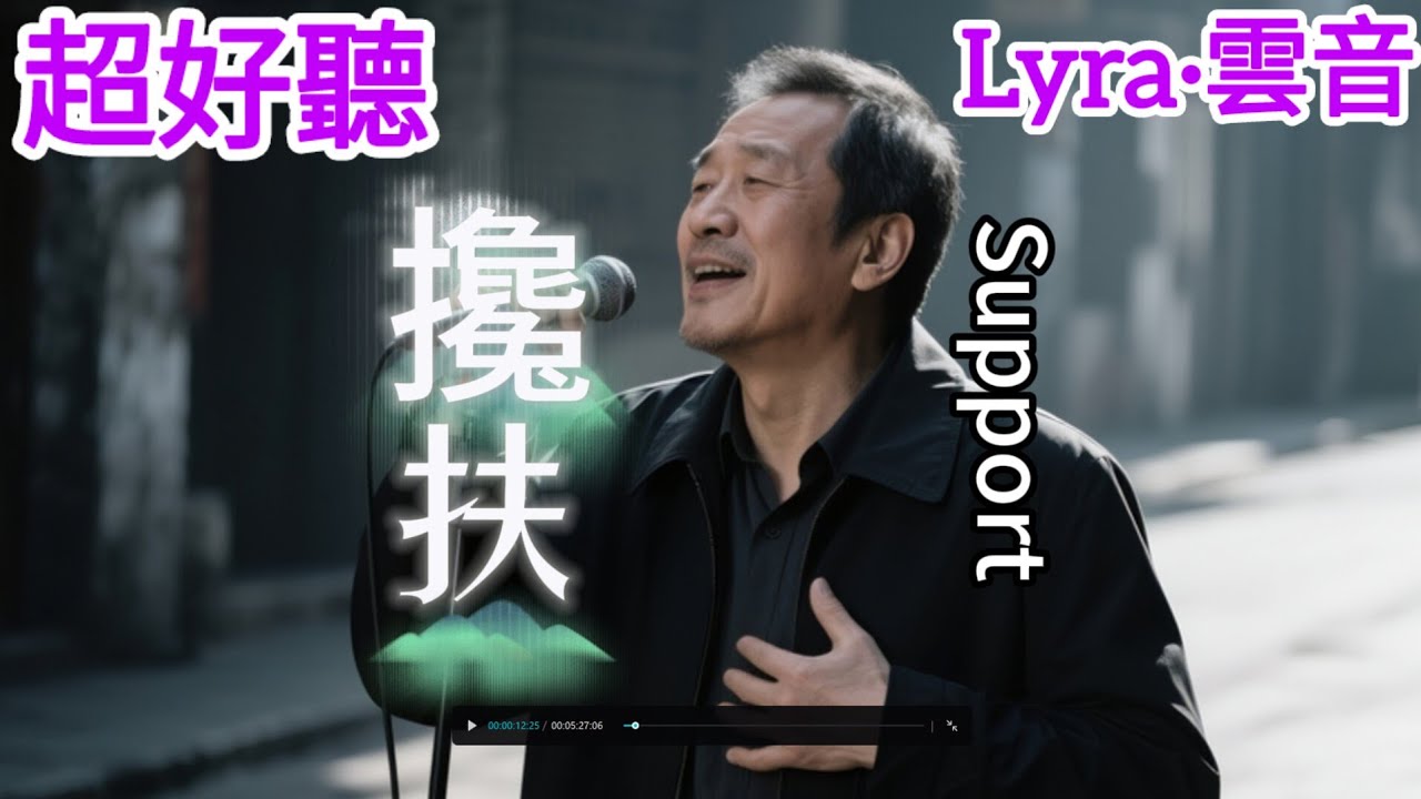 Lyra·雲音 超好聽 |《攙扶》| 最新演繹 | 男聲版 |《搀扶》|  Super good | 