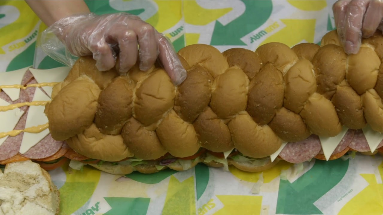 Subway have created a SIX-FOOT sub &ndash; which can feed 25 people