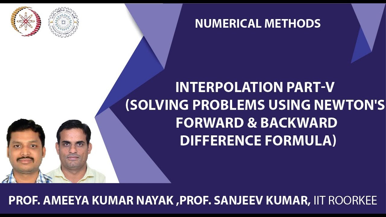 Interpolation part-V (Solving problems using Newton's FD/BD fomula)
