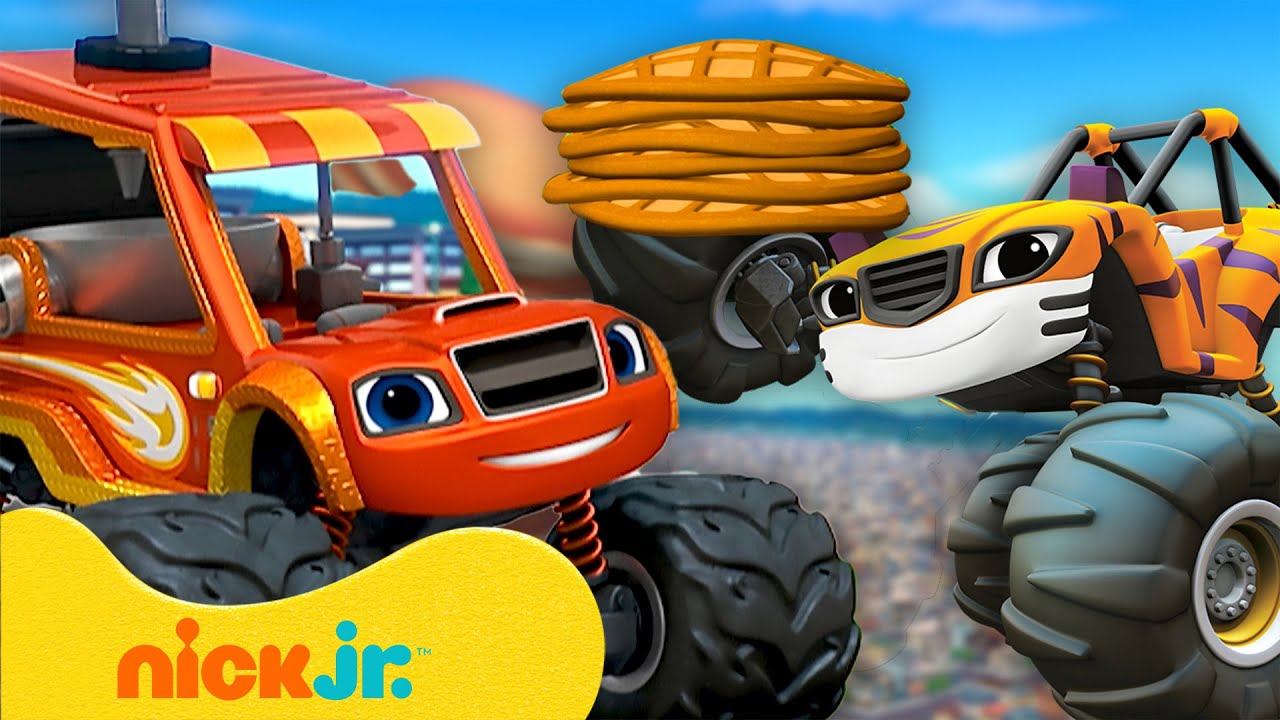 90 MINUTEN lang de beste eetmissies, reddingen en transformaties van Blaze! 🍕  | Nick Jr. Nederlands