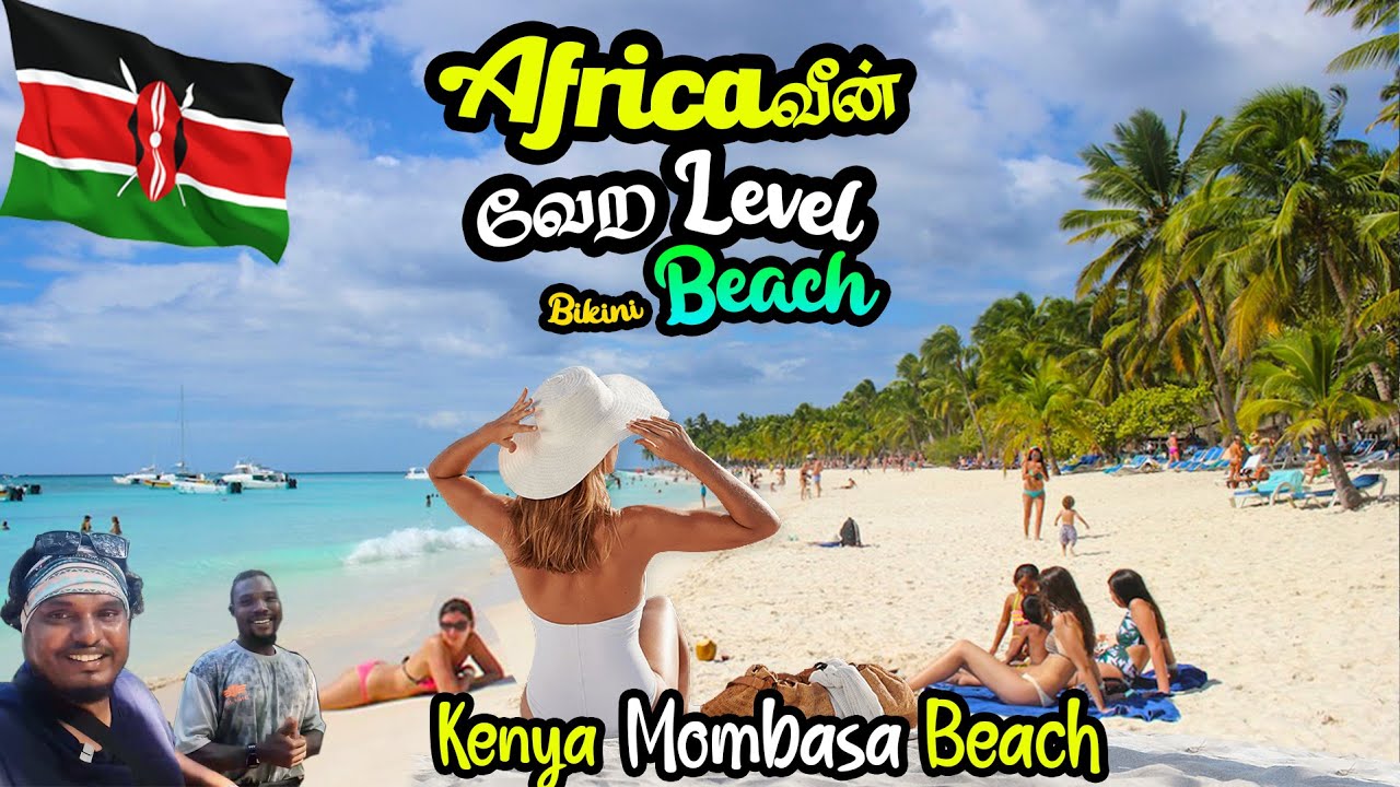 Africa Best Beach 🤓😍🏂🪂 Mombasa Beach