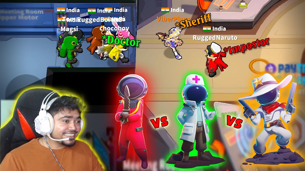 IMPOSTOR vs DOCTOR vs SHERIFF || Impostor Killed me - I killed Impostor😂🤣