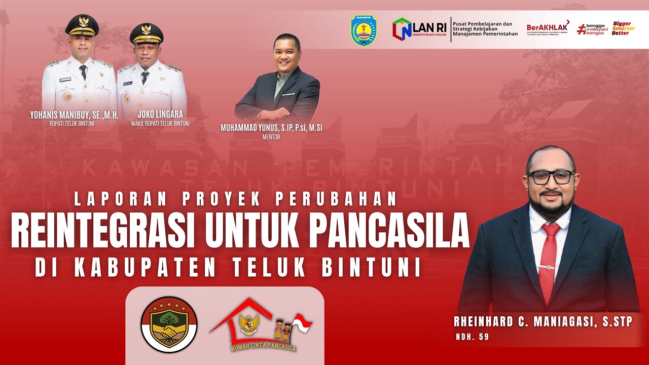 PROYEK PERUBAHAN REINTEGRASI UNTUK PANCASILA DI KABUPATEN TELUK BINTUNI