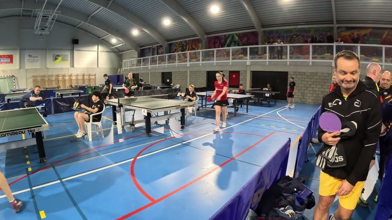 Finale juniores dames : Dedecker Juliette (B2, Jamoigne) VS De Gier Nora (C6, Bouillon)