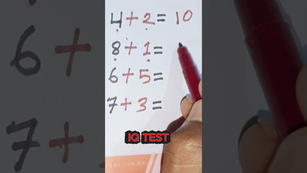 IQ TEST ONLY FOR GINUS #mathiq #iqtestchallenge #iqtest