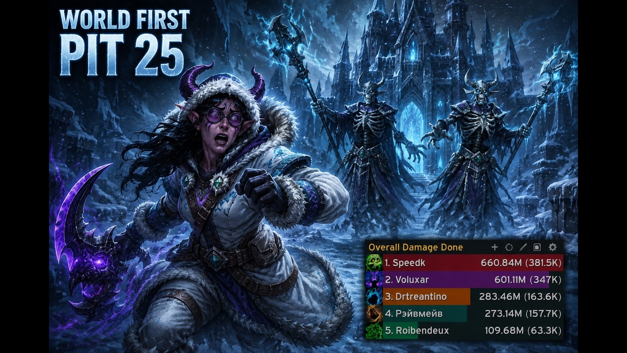 WORLD FIRST Pit of Saron +25 / Annihilator Devourer Demon Hunter / Midnight Season 1
