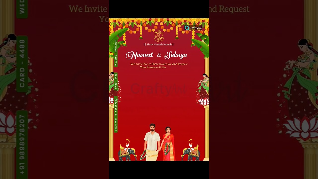 Wedding Invitation Card Maker | Crafty Art