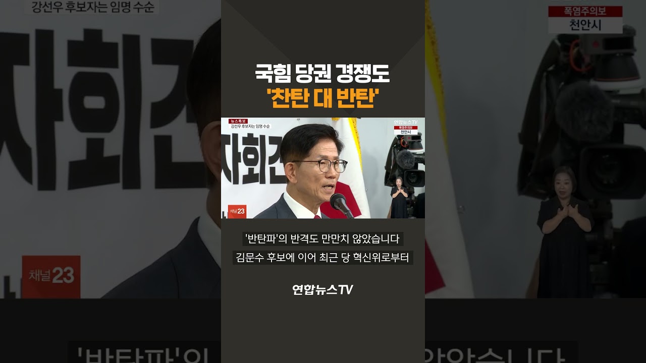 국힘 당권 경쟁도 '찬탄 대 반탄' / 연합뉴스TV(YonhapnewsTV)