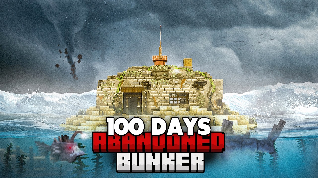 I SPENT 100 DAYS IN THE DEADLIEST OCEAN BUNKER IN MINECRAFT